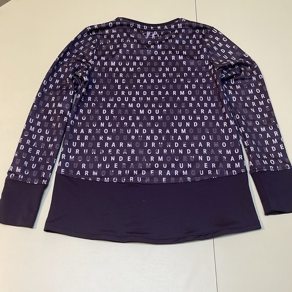 🆕 $45 UNDER ARMOUR Girls' ColdGear Novelty Long Sleeve T-Shirt Size YLG - Picture 3 of 7